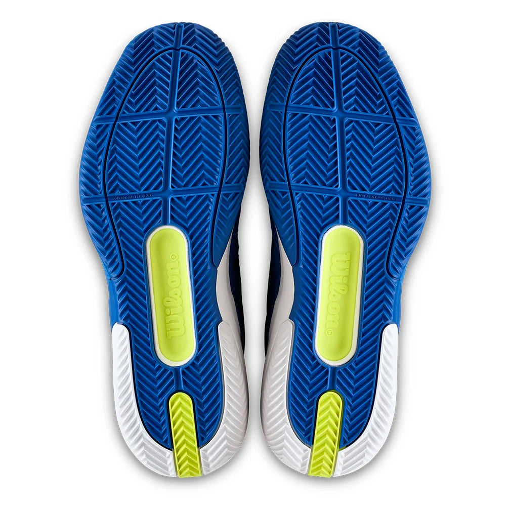 Men's Rush Pro 5 Clay Tennis Shoes Deja Vu Blue and White-Footwear-Wilson-WRS338550_6-Tennis Express