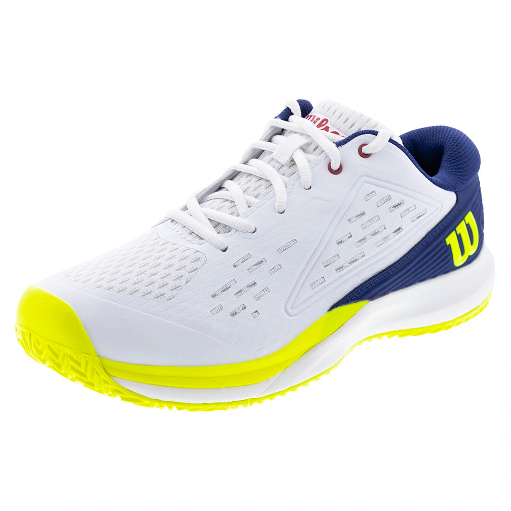 Juniors' RUSH PRO ACE Shoes Snow White and Ensign Blue