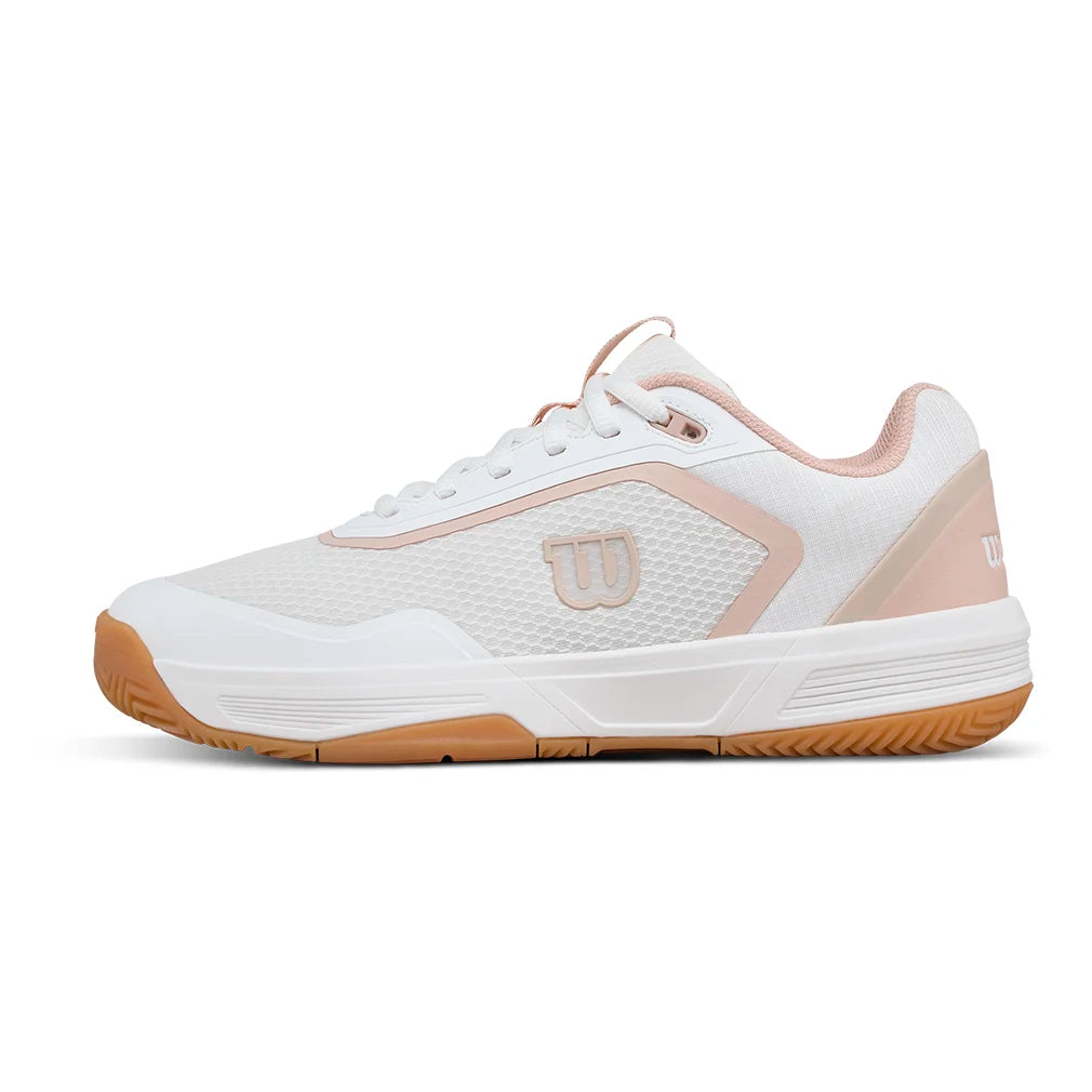 Women's CourtGlide Court Shoes White and Cameo Rose
