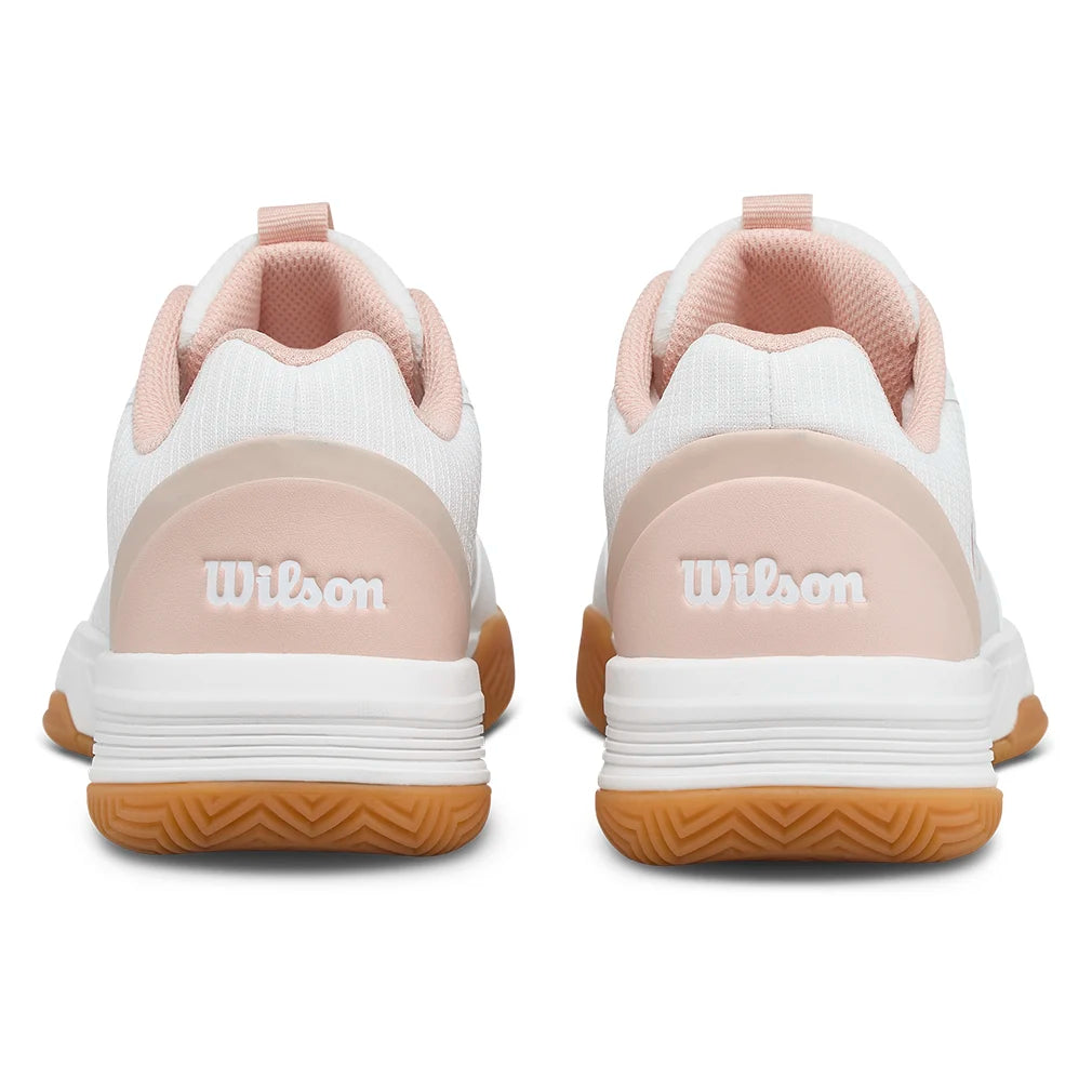 Women's CourtGlide Court Shoes White and Cameo Rose