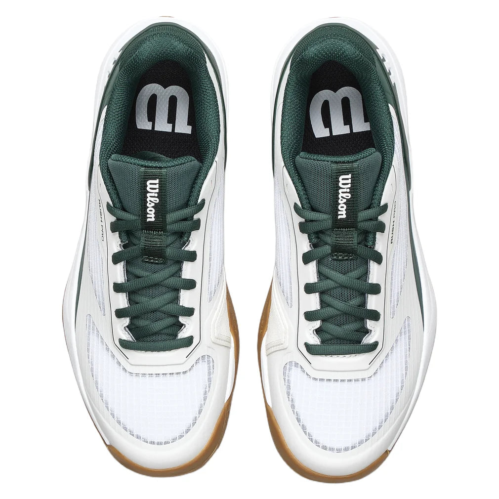 Juniors' RUSH PRO 5 Shoes White and Sycamore, Wilson, Pickleball Express, WRS341490U-F26-3