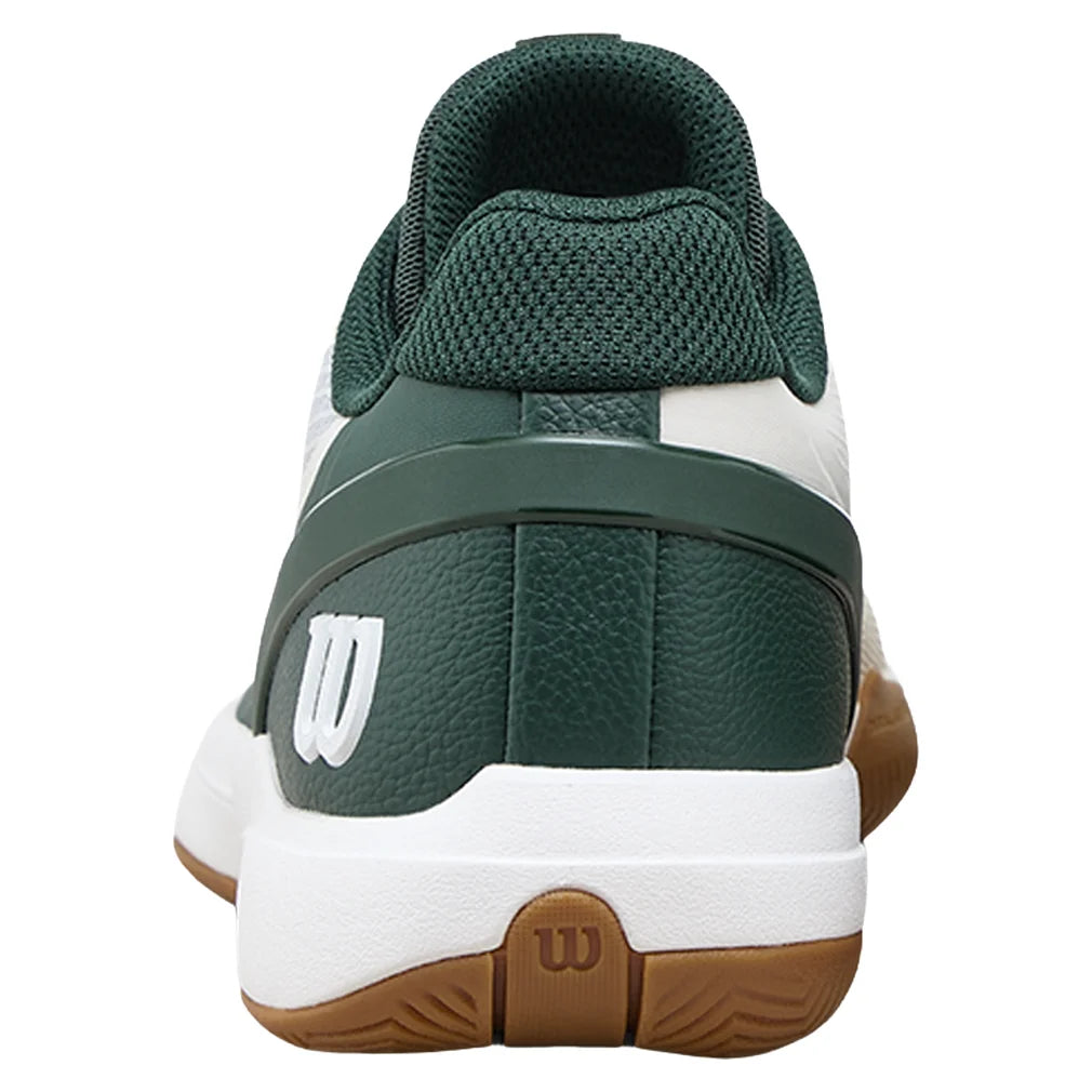 Juniors' RUSH PRO 5 Shoes White and Sycamore, Wilson, Pickleball Express, WRS341490U-F26-4