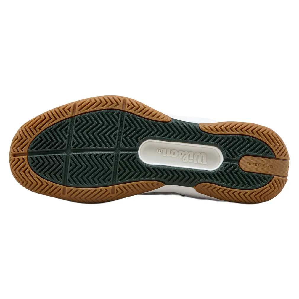 Juniors' RUSH PRO 5 Shoes White and Sycamore, Wilson, Pickleball Express, WRS341490U-F26-5
