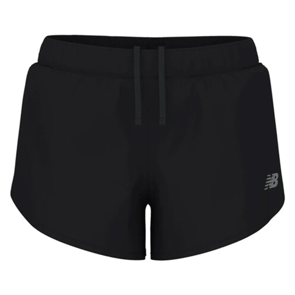 Women's 3 Inch Sport Short Black,Apparel,New Balance,,,Tennis Express,WS51209-BKB