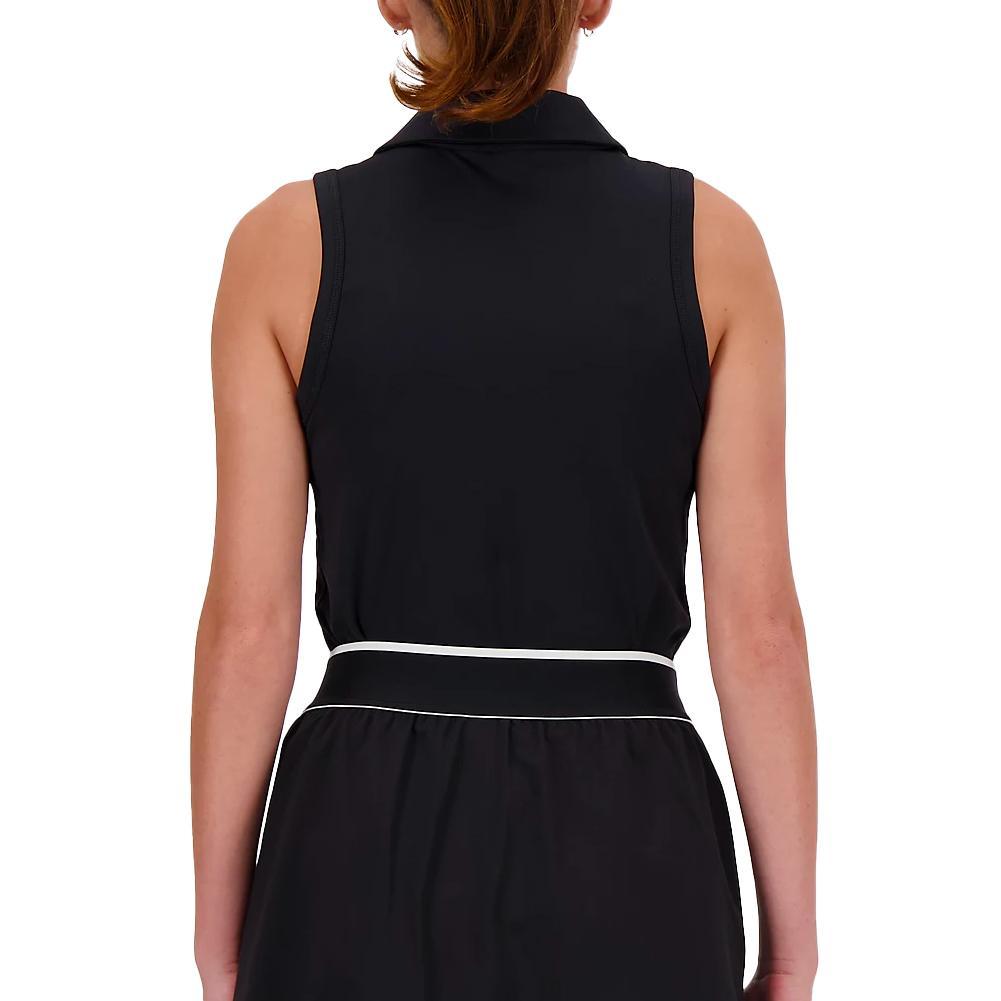 Women's Collared Tournament Tank Black