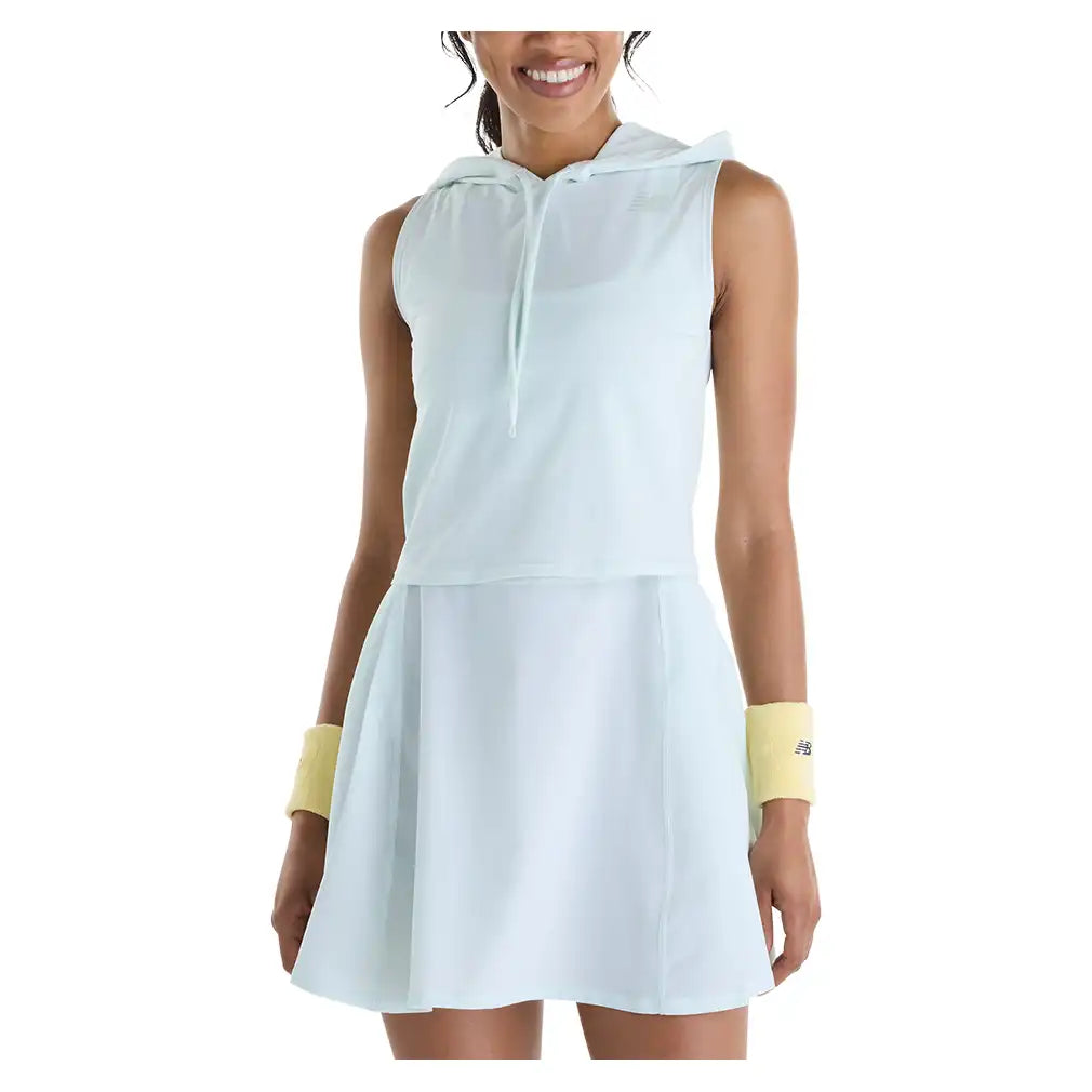 Women's NYC Tournament Sleeveless Hoodie Mint Water