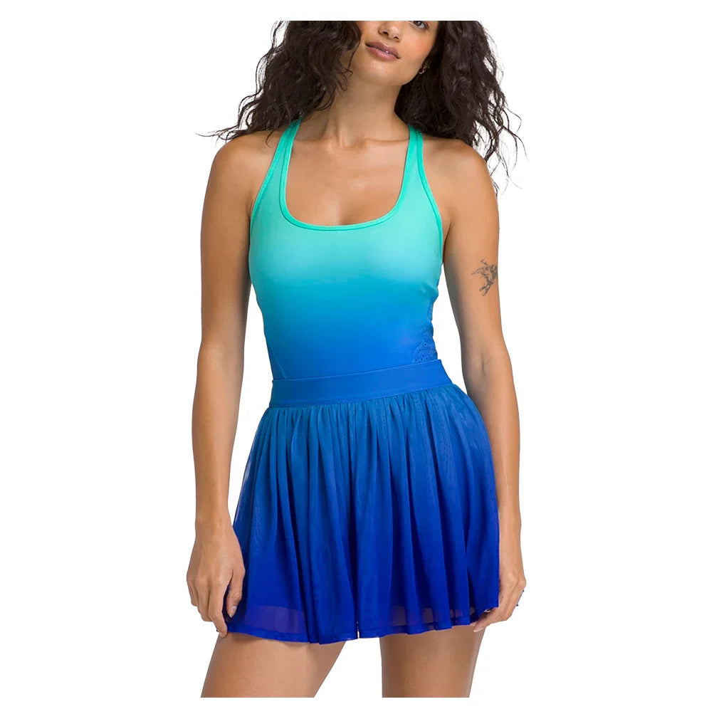 Women's Headliner Tennis Dress Turquoise Ombre