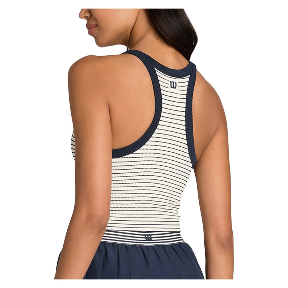 Women's On The Daily Brami Classic Navy and Sandrift, Wilson, Pickleball Express, WW00284U001002-F26-1