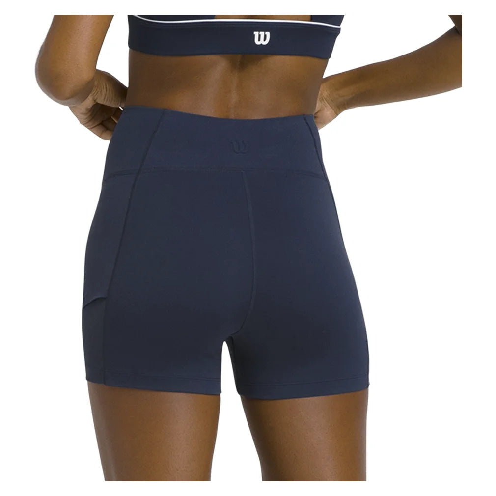 Women's Baseline Ball Short Classic Navy, Wilson, Pickleball Express, WW00553531DBC-BF26-2