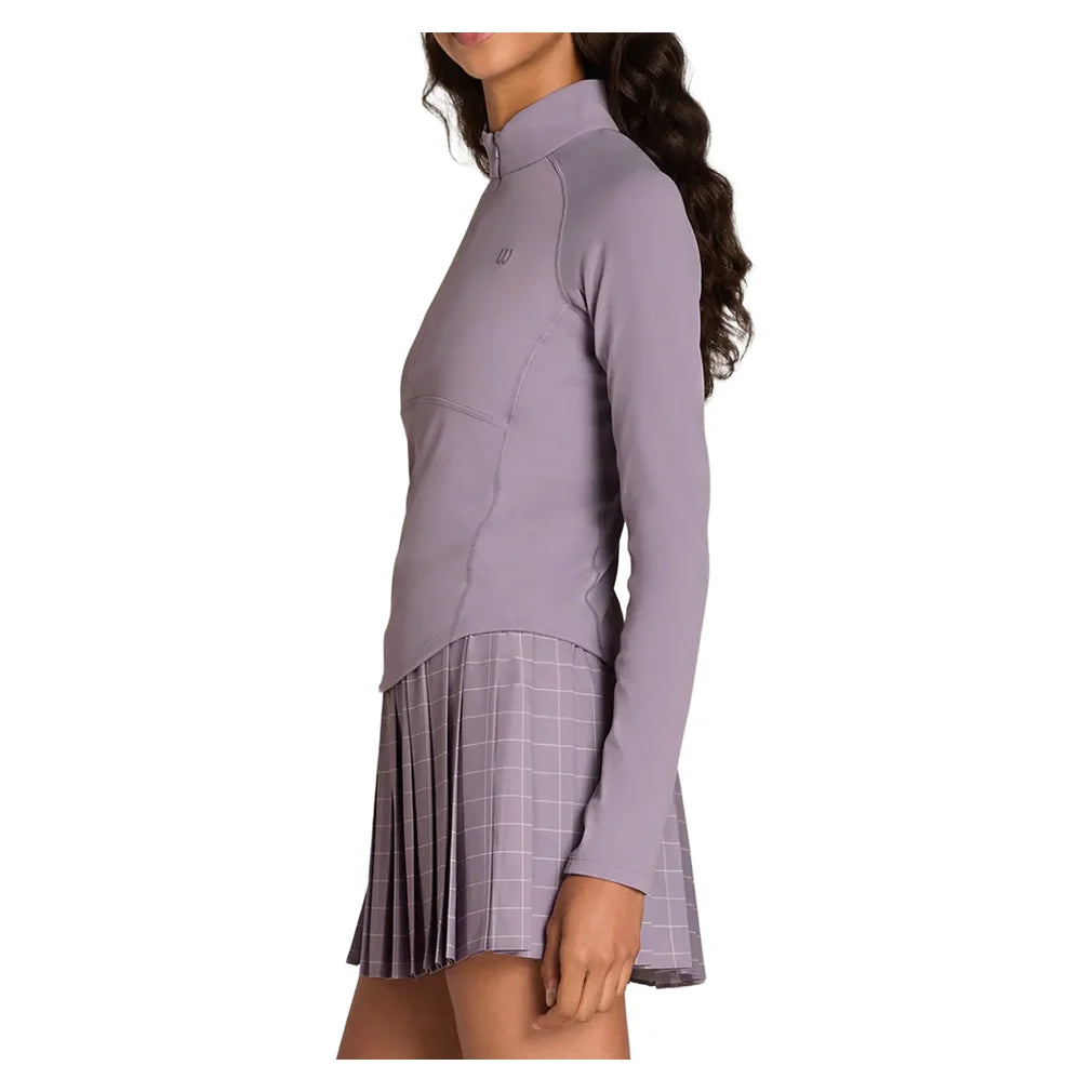 Women's Advantage Half-Zip Purple Ash, Wilson, Pickleball Express, WW00556L019001-F26-2