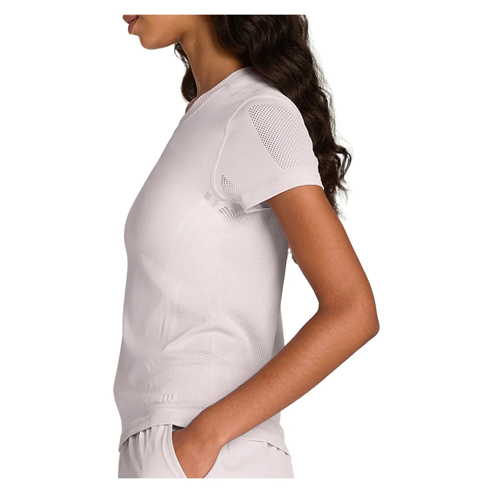 Women's Pro Seamless Tee Lilac Ash, Wilson, Pickleball Express, WW00593L013001-F26-2