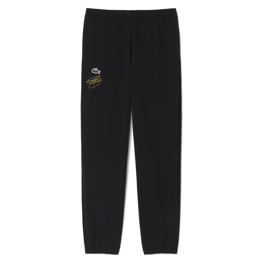 Men's Novak Djokovic Trackpant Black, Lacoste, Black, Pickleball Express, XH3082-031F26-BLACK-1