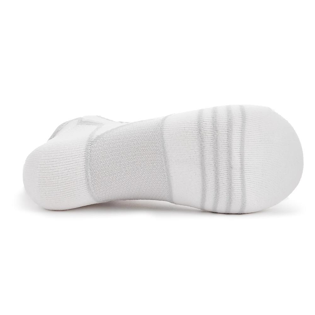 Experia Ultra Light Cushion No Show Tab Socks White
