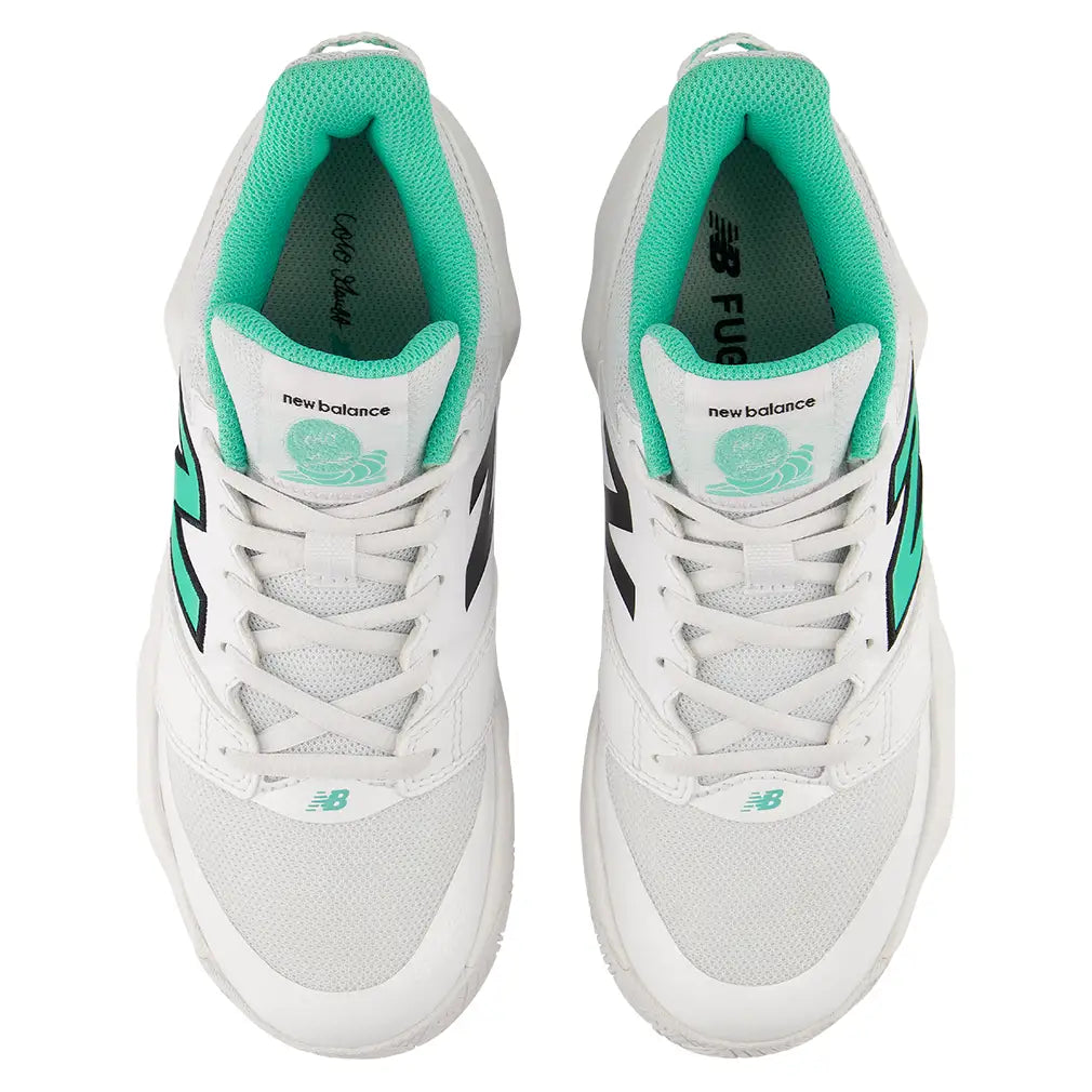 Juniors' Coco CG2 Court Shoes NB 103 White and Deep End