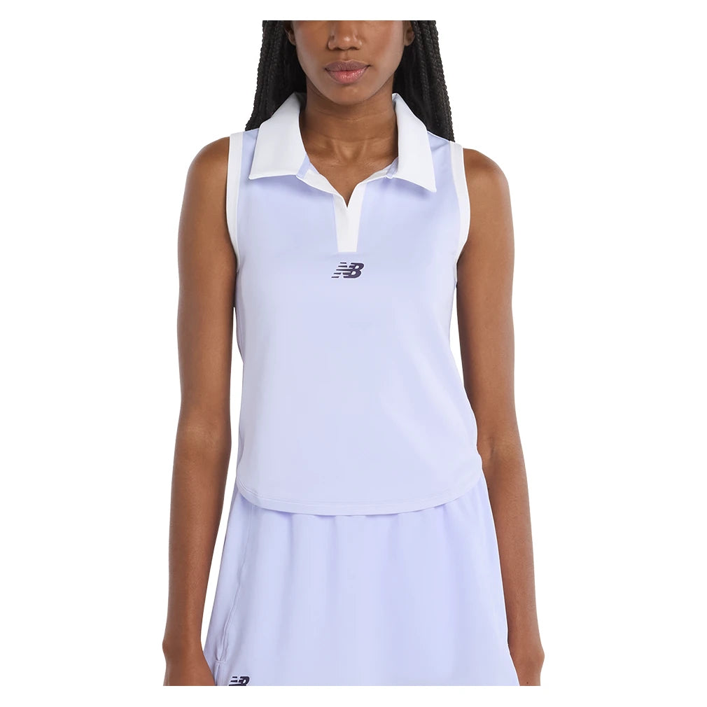 Women's Collared Tournament Tank Daybreak Purple